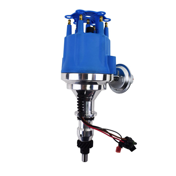 A-Team Performance Pro Series Ready to Run R2R Distributor For Ford 240 300, I6 Engine, Blue Cap - Southwest Performance Parts