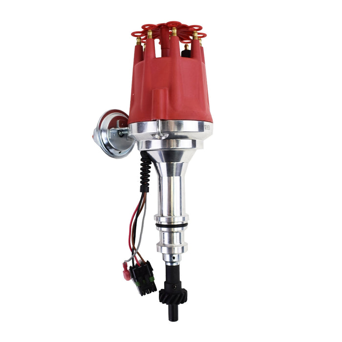 A-Team Performance Pro Series Ready to Run R2R Distributor For Ford 351C 351M 400M 370 429 460 BBF, V8 Engine, Red Cap - Southwest Performance Parts