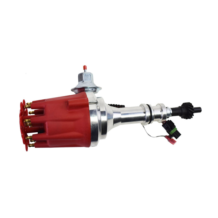 A-Team Performance Pro Series Ready to Run R2R Distributor For Ford 351C 351M 400M 370 429 460 BBF, V8 Engine, Red Cap - Southwest Performance Parts