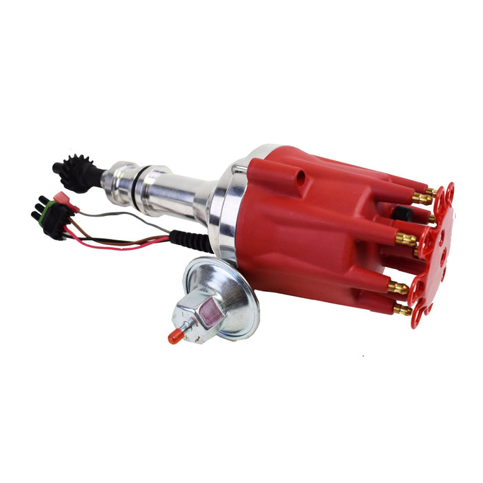 A-Team Performance Pro Series Ready to Run R2R Distributor For Ford 351C 351M 400M 370 429 460 BBF, V8 Engine, Red Cap - Southwest Performance Parts
