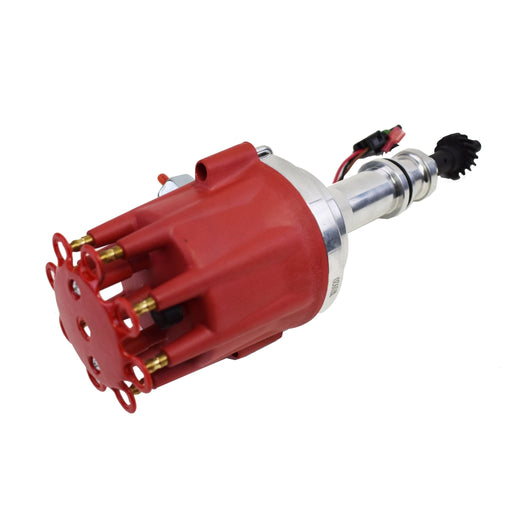 A-Team Performance Pro Series Ready to Run R2R Distributor For Ford 351C 351M 400M 370 429 460 BBF, V8 Engine, Red Cap - Southwest Performance Parts
