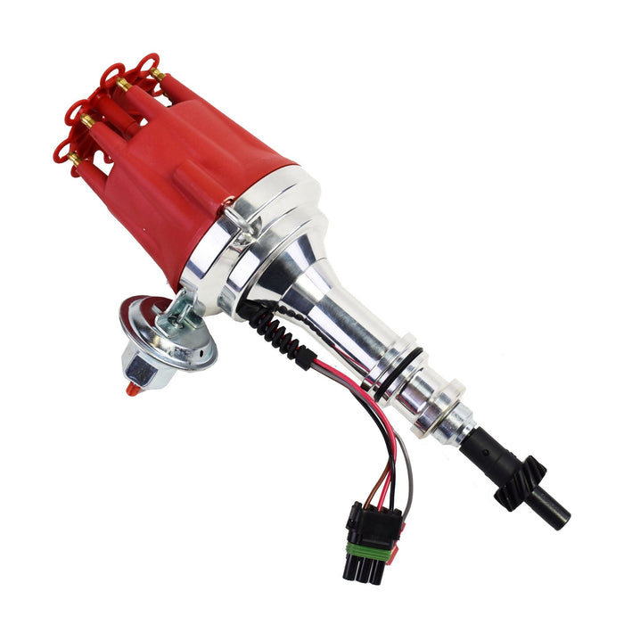 A-Team Performance Pro Series Ready to Run R2R Distributor For Ford 351W Windsor V8 Engine, Red Cap - Southwest Performance Parts