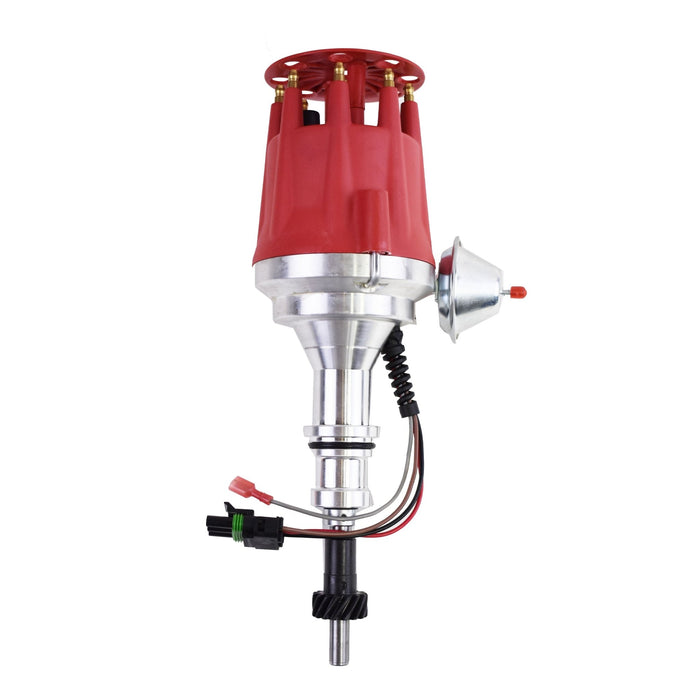 A-Team Performance Pro Series Ready to Run R2R Distributor for Ford SB Small Block 221 260 289 302 5.0L, V8 Engine Red Cap - Southwest Performance Parts