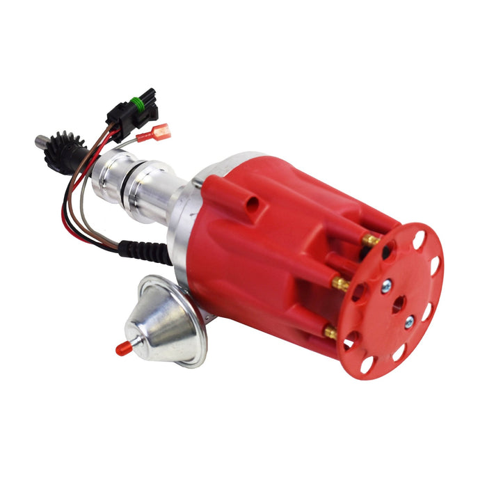 A-Team Performance Pro Series Ready to Run R2R Distributor for Ford SB Small Block 221 260 289 302 5.0L, V8 Engine Red Cap - Southwest Performance Parts