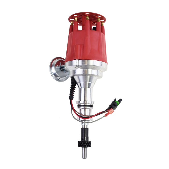 A-Team Performance Pro Series Ready to Run R2R Distributor for Ford SB Small Block 221 260 289 302 5.0L, V8 Engine Red Cap - Southwest Performance Parts