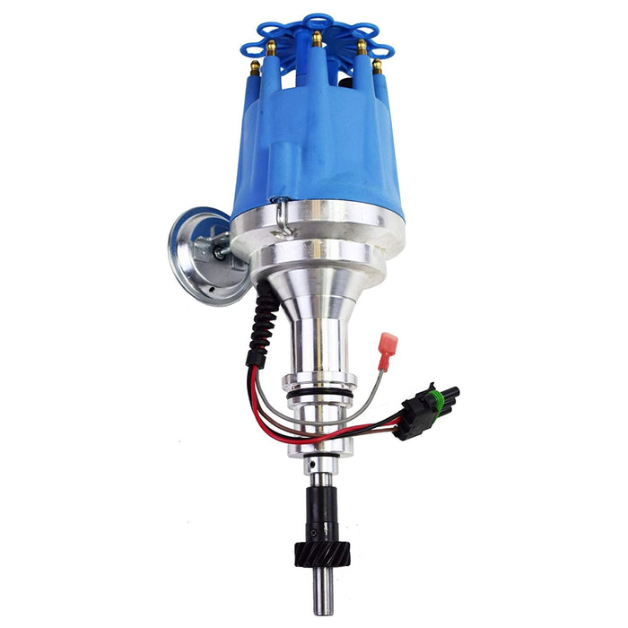 A-Team Performance Pro Series Ready to Run R2R Distributor for Ford SB Small Block Windsor 289-302W, V8 Engine Blue Cap - Southwest Performance Parts
