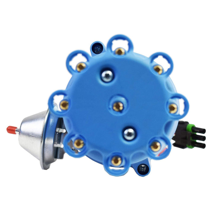 A-Team Performance Pro Series Ready to Run R2R Distributor for Ford SB Small Block Windsor 289-302W, V8 Engine Blue Cap - Southwest Performance Parts