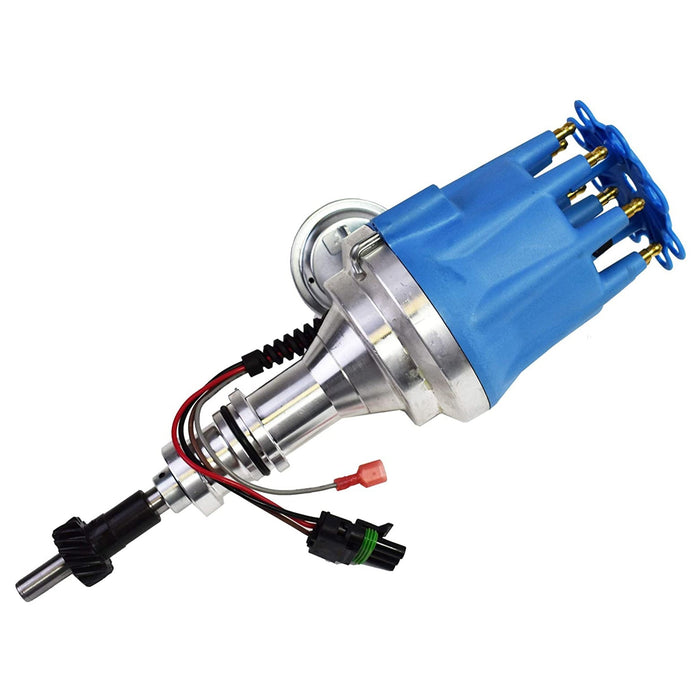 A-Team Performance Pro Series Ready to Run R2R Distributor for Ford SB Small Block Windsor 289-302W, V8 Engine Blue Cap - Southwest Performance Parts