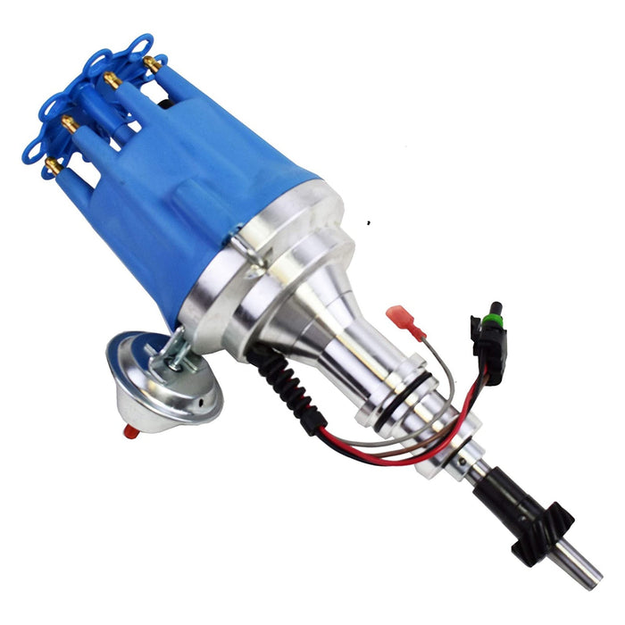 A-Team Performance Pro Series Ready to Run R2R Distributor for Ford SB Small Block Windsor 289-302W, V8 Engine Blue Cap - Southwest Performance Parts