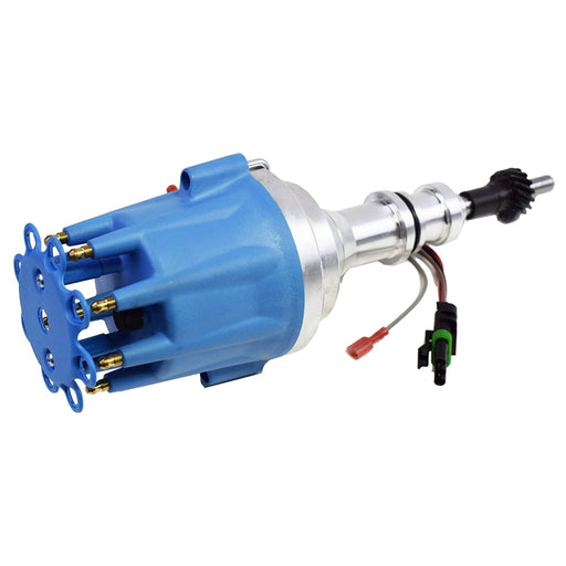 A-Team Performance Pro Series Ready to Run R2R Distributor for Ford SB Small Block Windsor 289-302W, V8 Engine Blue Cap - Southwest Performance Parts