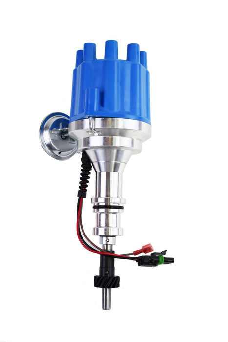 A-Team Performance Pro Series Ready to Run R2R Distributor For Ford SB Small Block Windsor 289-302W V8 Engine, Blue Female Cap - Southwest Performance Parts