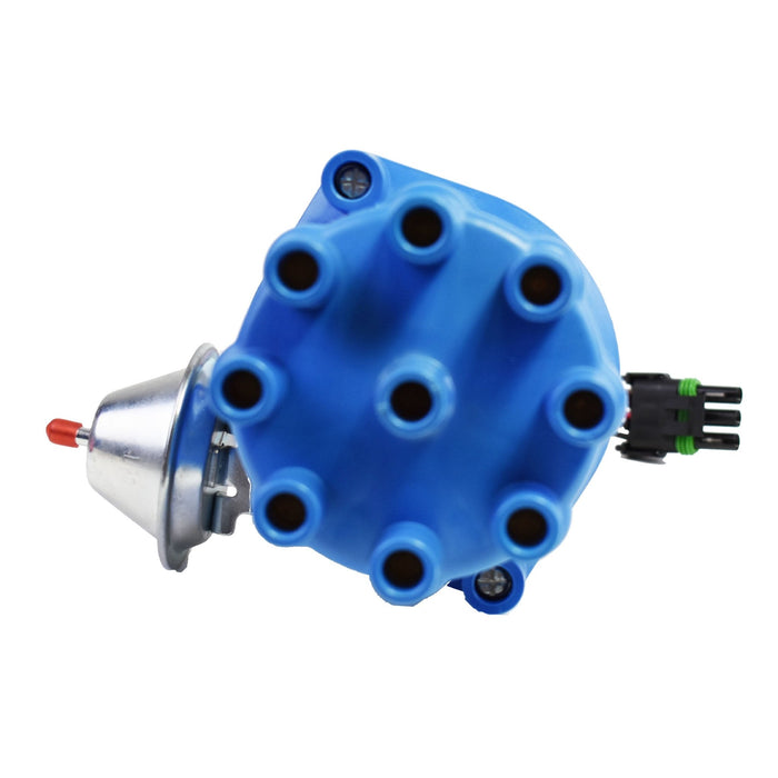 A-Team Performance Pro Series Ready to Run R2R Distributor For Ford SB Small Block Windsor 289-302W V8 Engine, Blue Female Cap - Southwest Performance Parts