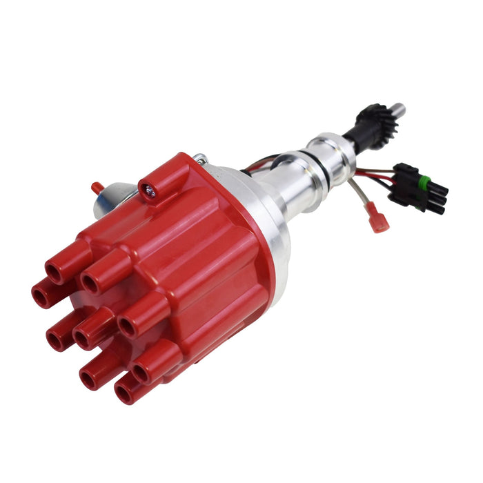A-Team Performance Pro Series Ready to Run R2R Distributor For Ford SB Small Block Windsor 289-302W V8 Engine, Red Female Cap - Southwest Performance Parts
