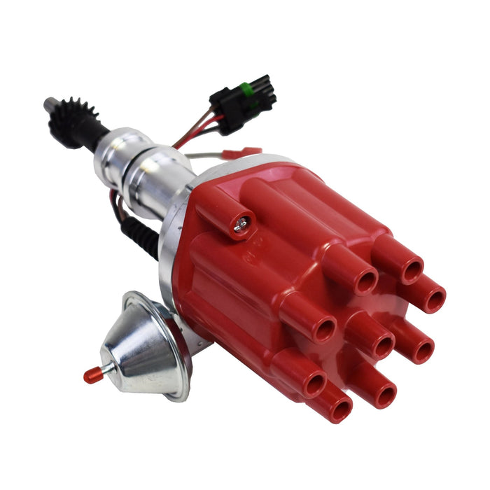 A-Team Performance Pro Series Ready to Run R2R Distributor For Ford SB Small Block Windsor 289-302W V8 Engine, Red Female Cap - Southwest Performance Parts
