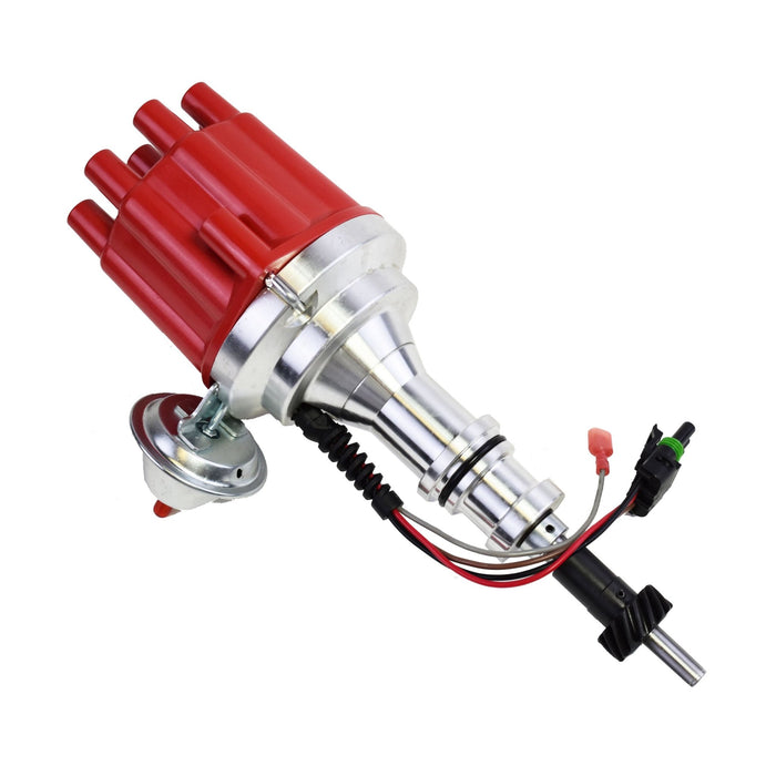 A-Team Performance Pro Series Ready to Run R2R Distributor For Ford SB Small Block Windsor 289-302W V8 Engine, Red Female Cap - Southwest Performance Parts