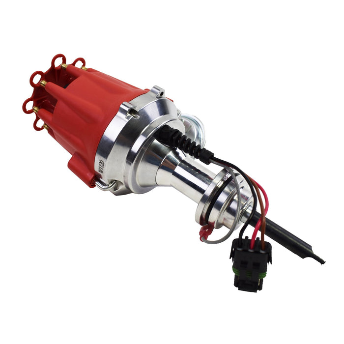 A-Team Performance Pro Series Ready to Run R2R Distributor For Mopar Dodge Chrysler 273 318 340 360, V8 Engine, Red Cap - Southwest Performance Parts