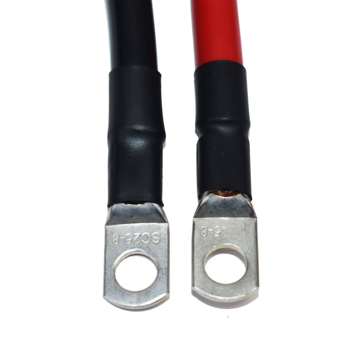 A-Team Performance Pure Copper Battery Cable 2 Foot 4 Gauge AWG Wire Set 5-16" M8 - Southwest Performance Parts