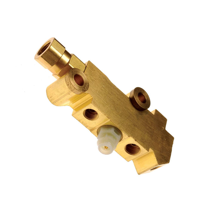 A-Team Performance PV2 172-1353 - Proportioning Valve Brass Finish for Disc-Drum Brakes - Southwest Performance Parts