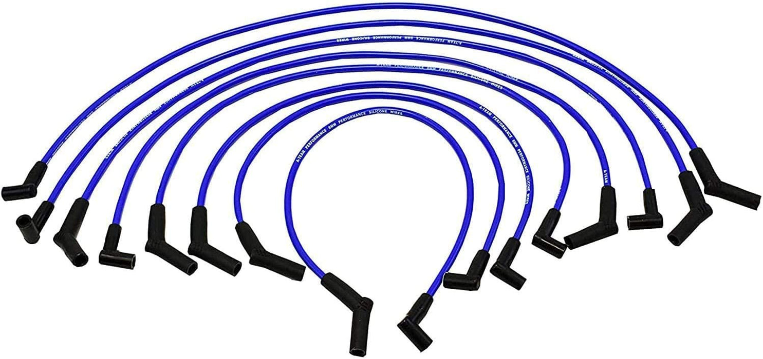 A-Team Performance Ready 2 Run Distributor, 8.0mm Spark Plug Wires, 50k Volts E-Coil, and Coil Wire For Ford Windsor V8 221, 260, 289, 302 Blue Cap - Southwest Performance Parts