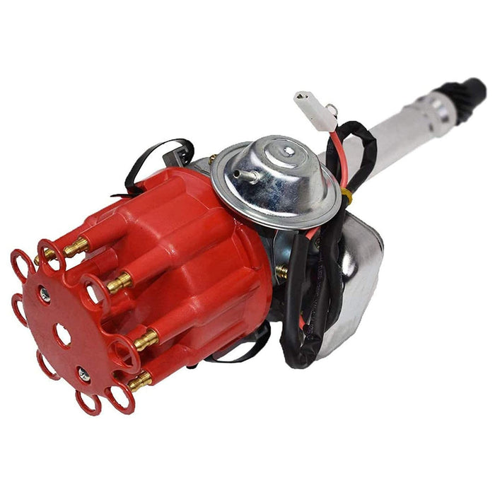A-Team Performance Ready-To-Run R2R Distributor And 50,000 Volts E-Coil Small Block Big Block Chevrolet GM 283 305 307 327 350 400 396 427 454 Red Small Cap - Southwest Performance Parts