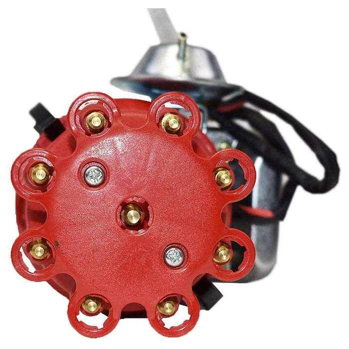 A-Team Performance Ready-To-Run R2R Distributor And 50,000 Volts E-Coil Small Block Big Block Chevrolet GM 283 305 307 327 350 400 396 427 454 Red Small Cap - Southwest Performance Parts