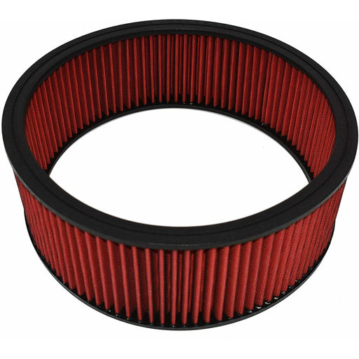 A-Team Performance Replacement High Flow Washable and Reusable Round Air Filter Element 14" x 5" Red - Southwest Performance Parts