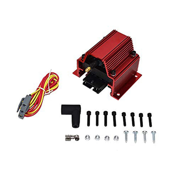A-Team Performance SBC 350 Small Spark Plug Wires Cap Distributor Coil + Red 8mm Under the Exhaust - Southwest Performance Parts