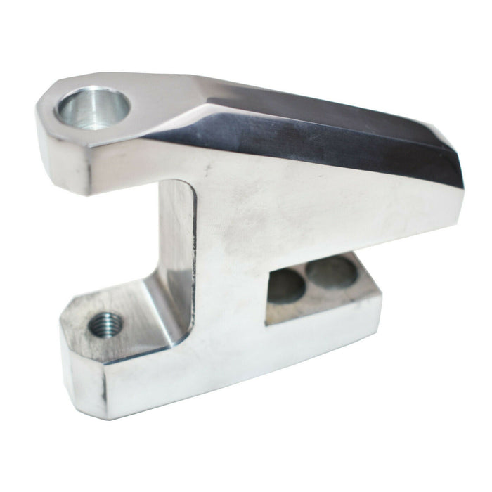 A-Team Performance SBC Alternator Bracket, Billet Aluminum SWP Polished Cylinder Head Mounted - Southwest Performance Parts