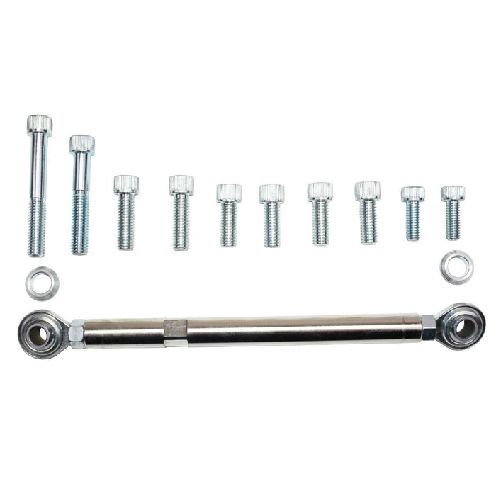 A-Team Performance SBC Alternator Bracket, Billet Aluminum SWP Polished Cylinder Head Mounted - Southwest Performance Parts