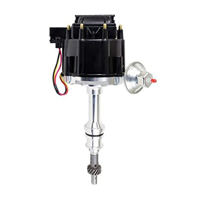 A-Team Performance SBF Ford Small Block 351W Windsor HEI Ignition Black Cap Distributor 65K Coil - Southwest Performance Parts