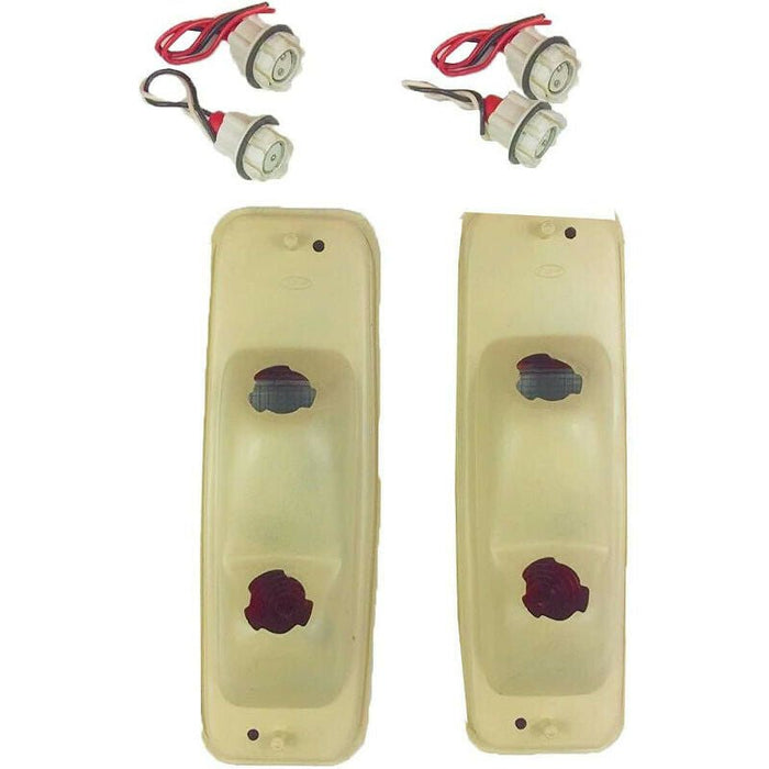 A-Team Performance Scout II Tail Light Lens Set 70-78 International Brake Lens 69-75 D-Series Truck - Southwest Performance Parts