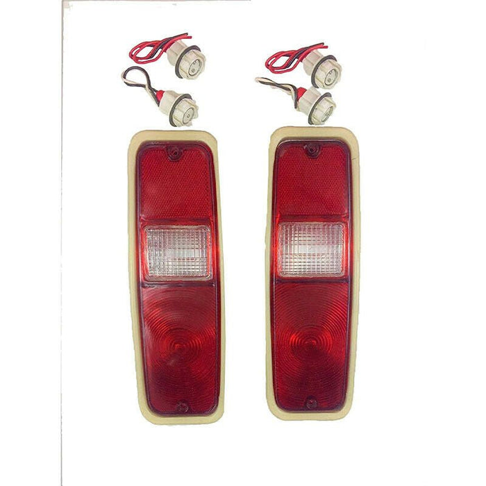 A-Team Performance Scout II Tail Light Lens Set 70-78 International Brake Lens 69-75 D-Series Truck - Southwest Performance Parts