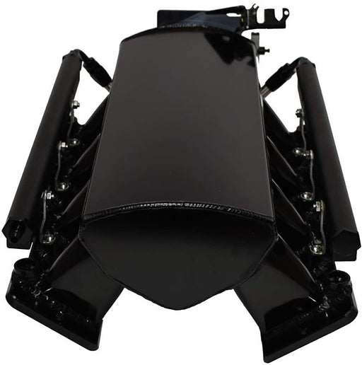 A-Team Performance Short Fabricated Black GM LS1 LS2 Intake Manifold w- Fuel Rails & Throttle Body - Southwest Performance Parts