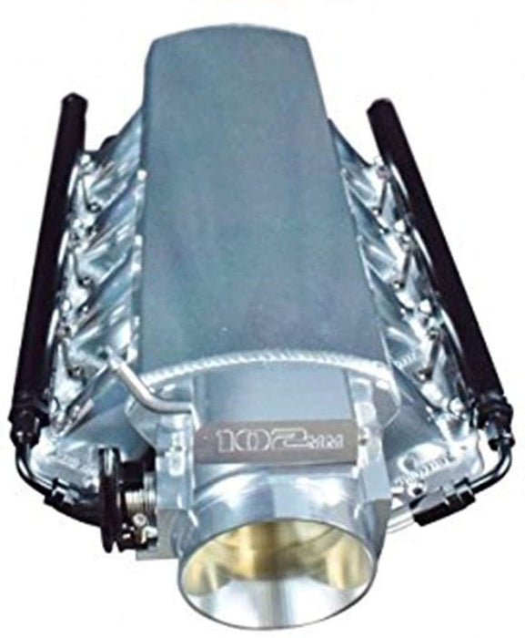 A-Team Performance Short Fabricated GM LS LS1 LS2 LS6 Intake Manifold w- Fuel Rails & Throttle Body - Southwest Performance Parts