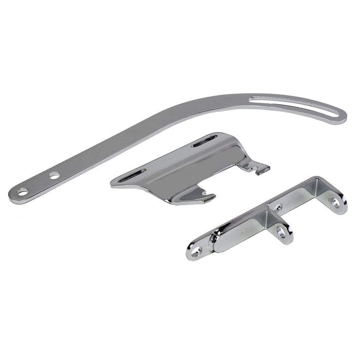 A-Team Performance Short Water Pump Alternator Bracket Compatible With 1955-1968 SBC Small Block Chevy 265 283 305 327 350 383 400 CHROME STEEL - Southwest Performance Parts
