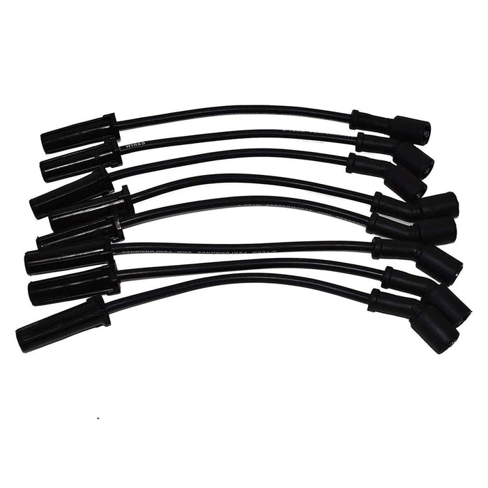A-Team Performance Silicone Spark Plug Wires Compatible with GMC Chevy Truck SUV 11" VORTEC LS LS1 LS2 LS3 LS6 LS7 1999-2014 Black - Southwest Performance Parts
