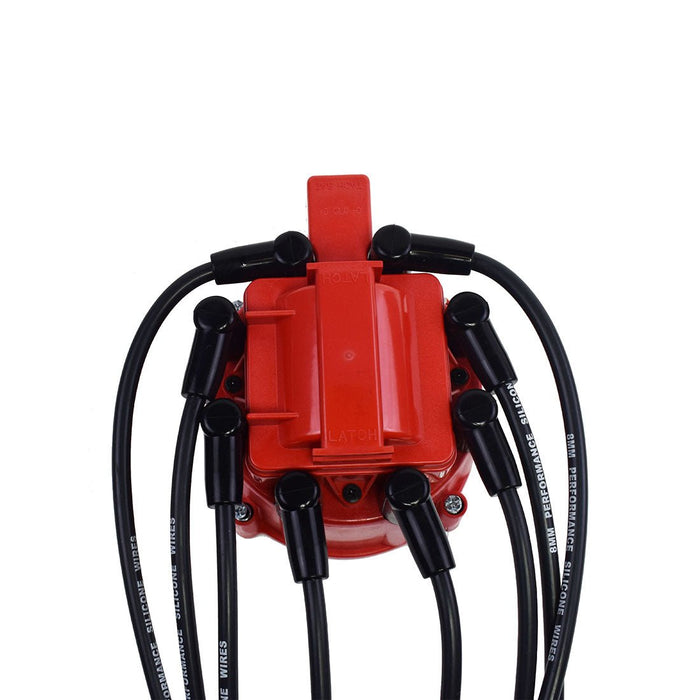 A-Team Performance Silicone Spark Plug Wires Set Ignition Accessorie Automotive Wire Kit Compatible with AMC Jeep V8 290 304 343 360 390 401 Black 8.0mm - Southwest Performance Parts
