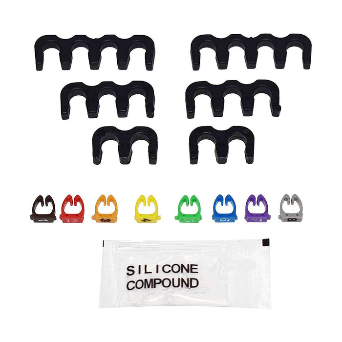 A-Team Performance Silicone Spark Plug Wires Set Ignition Accessorie Automotive Wire Kit Compatible with AMC Jeep V8 290 304 343 360 390 401 Black 8.0mm - Southwest Performance Parts