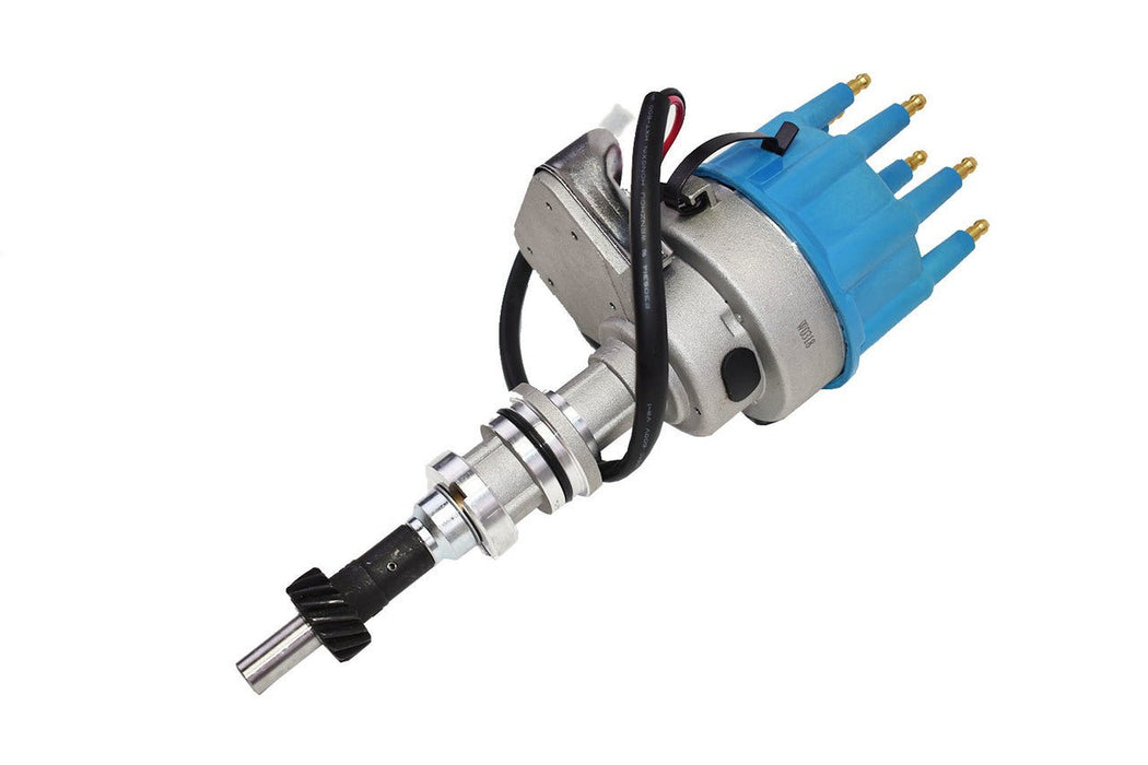 A-Team Performance Small Block Ford SBF Windsor V8 351W R2R Ready 2 Run Complete Distributor Two-Wire Installation Blue Cap - Southwest Performance Parts