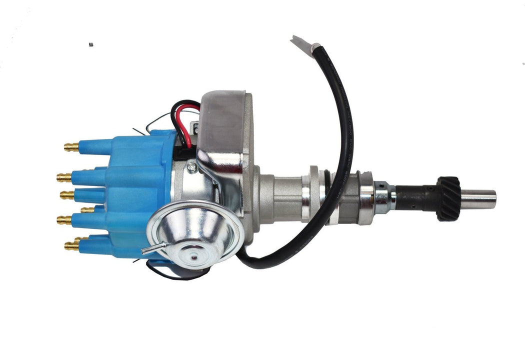 A-Team Performance Small Block Ford SBF Windsor V8 351W R2R Ready 2 Run Complete Distributor Two-Wire Installation Blue Cap - Southwest Performance Parts