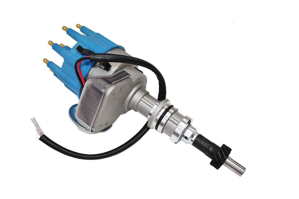 A-Team Performance Small Block Ford SBF Windsor V8 351W R2R Ready 2 Run Complete Distributor Two-Wire Installation Blue Cap - Southwest Performance Parts