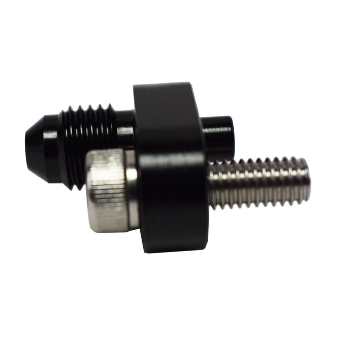 A-Team Performance Steam Vent Fitting -4 AN LS1 LS2 LS6 LS7 LM7 LQ9 Coolant Cooling BLACK - Southwest Performance Parts