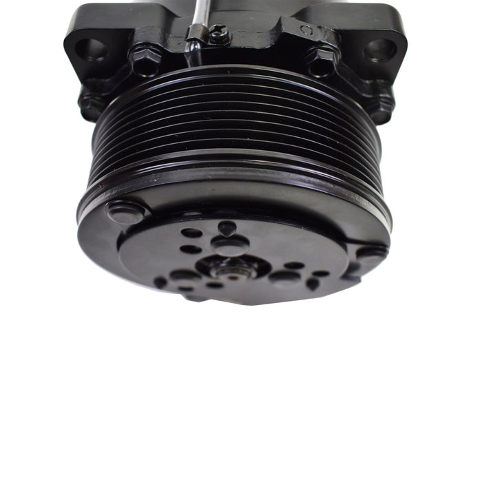 A-Team Performance Style Compressor SD-508 W-7 Groove Serpentine Belt Pulley SD5H14 Black - Southwest Performance Parts