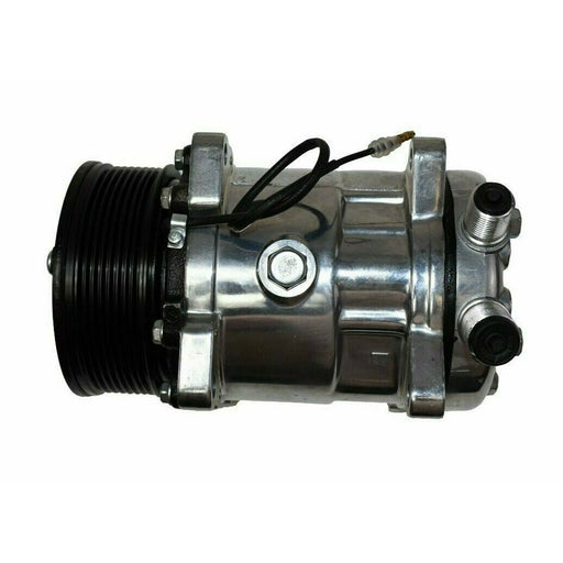 A-Team Performance Style Compressor SD-508 W-7 Groove Serpentine Belt Pulley SD5H14 Chrome - Southwest Performance Parts