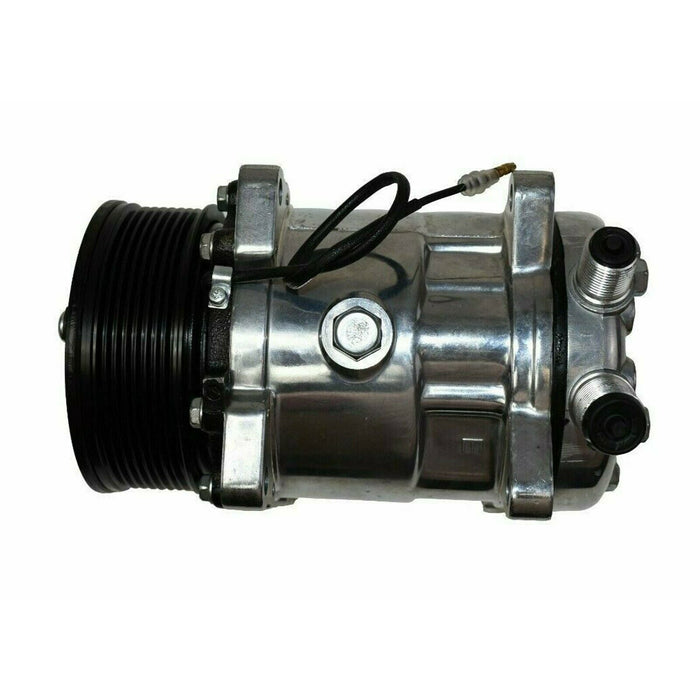 A-Team Performance Style Compressor SD-508 W-7 Groove Serpentine Belt Pulley SD5H14 Chrome - Southwest Performance Parts