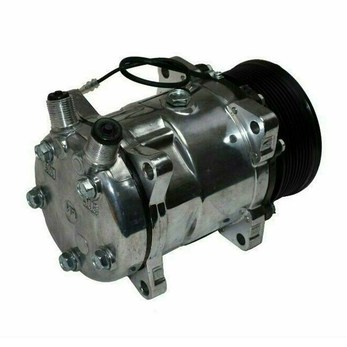 A-Team Performance Style Compressor SD-508 W-7 Groove Serpentine Belt Pulley SD5H14 Chrome - Southwest Performance Parts
