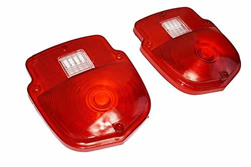 A-Team Performance TAIL LIGHT LENS 1953 1954 1955 1956 FORD PICKUP TRUCKS F100 F-100 PAIR W-Backup - Southwest Performance Parts