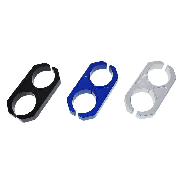 A-Team Performance Universal Billet T6 Aluminum Coilover Reservoir Brackets, Blue - Southwest Performance Parts
