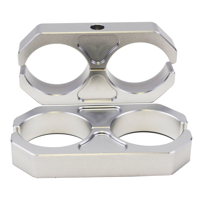 A-Team Performance Universal Billet T6 Aluminum Coilover Reservoir Brackets, Silver - Southwest Performance Parts