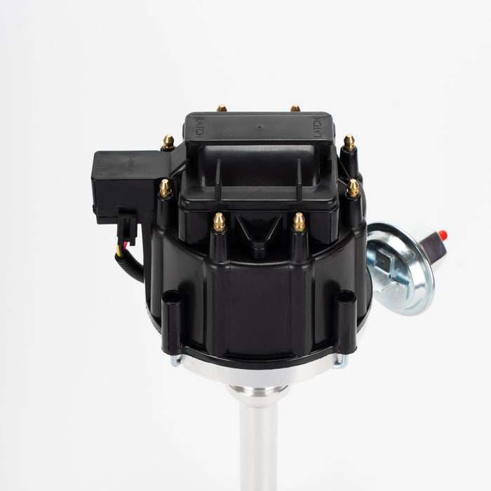 Chevy HEI Electronic Billet Distributor 65K Coil SBC 327 350 383 BBC 396 454 Black - Southwest Performance Parts